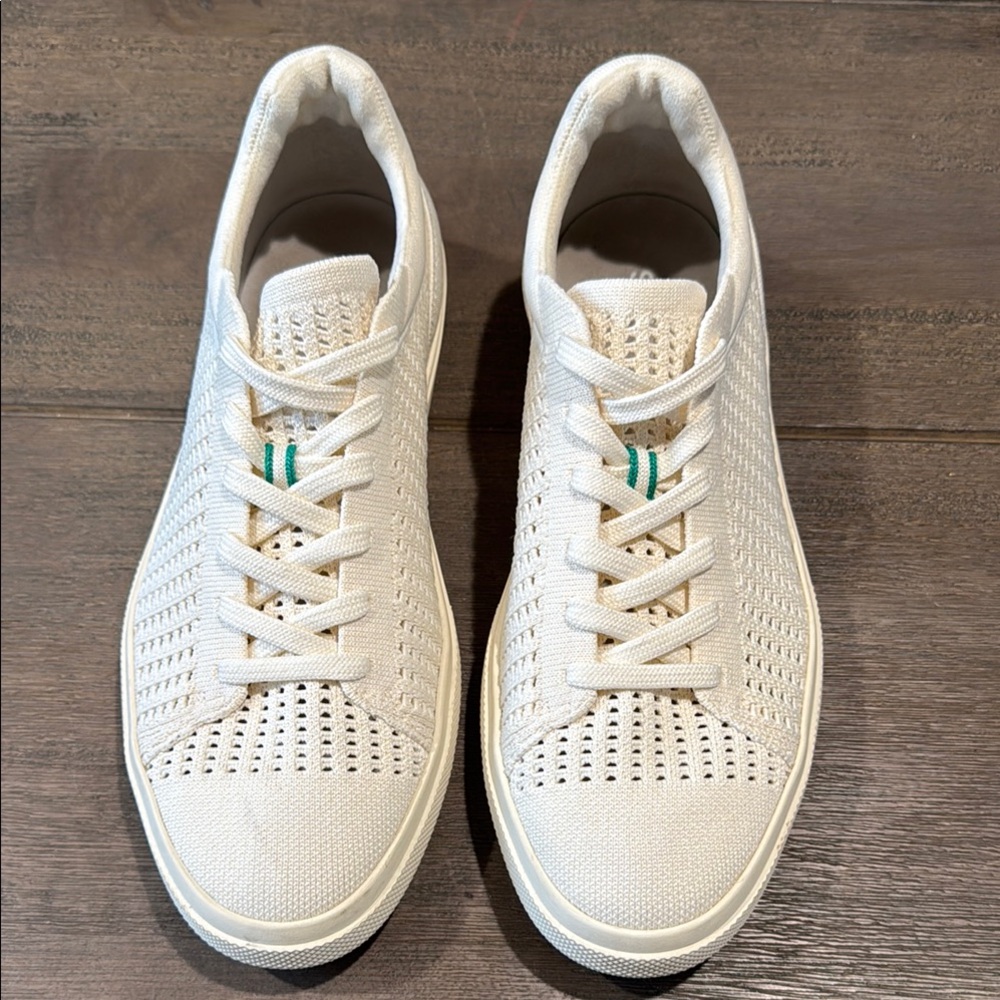Rothy's The RS02 Sneaker Courtside White Size Women's 11.5 Men’s 10 - Picture 1 of 12